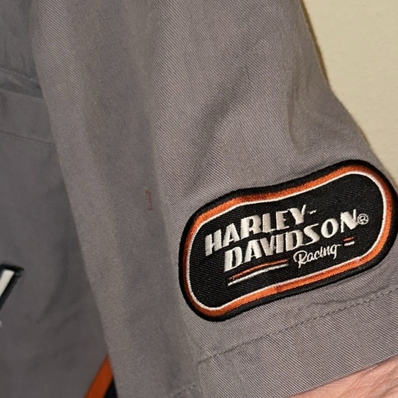 Vintage Harley Davidson Screaming Eagle Flame Mechanics Shirt Men’s Medium - Picture 5 of 8